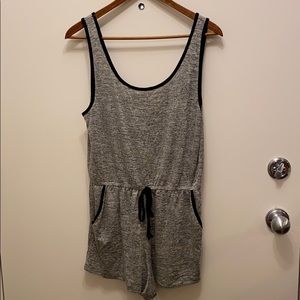 Grey Cotton Romper